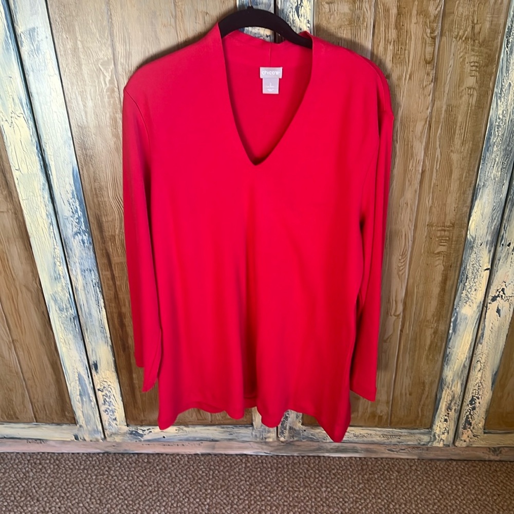 Chicos V Neck knit tops tunic top